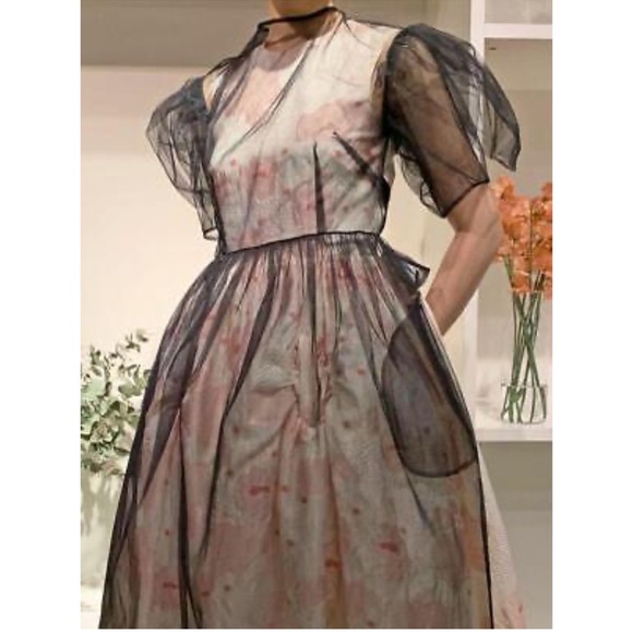 Simone Rocha for H&M Black Tulle Apron Dress Size XS NWT - Picture 4 of 16